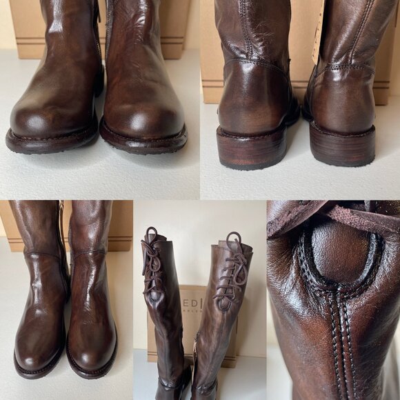 BED STU Manchester Distressed Leather Riding Boots BEDSTU Size 8 - Picture 7 of 16